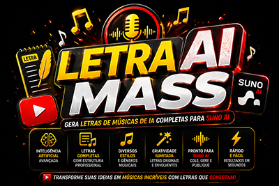 Letras AI mass - gerador de letras de musicas em massa para criar varias musicas ao mesmo tempo