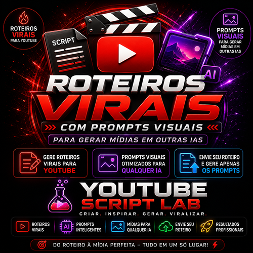 YouTube Script LAB - Crie roteiros ja com prompts adequados de geração de imagens