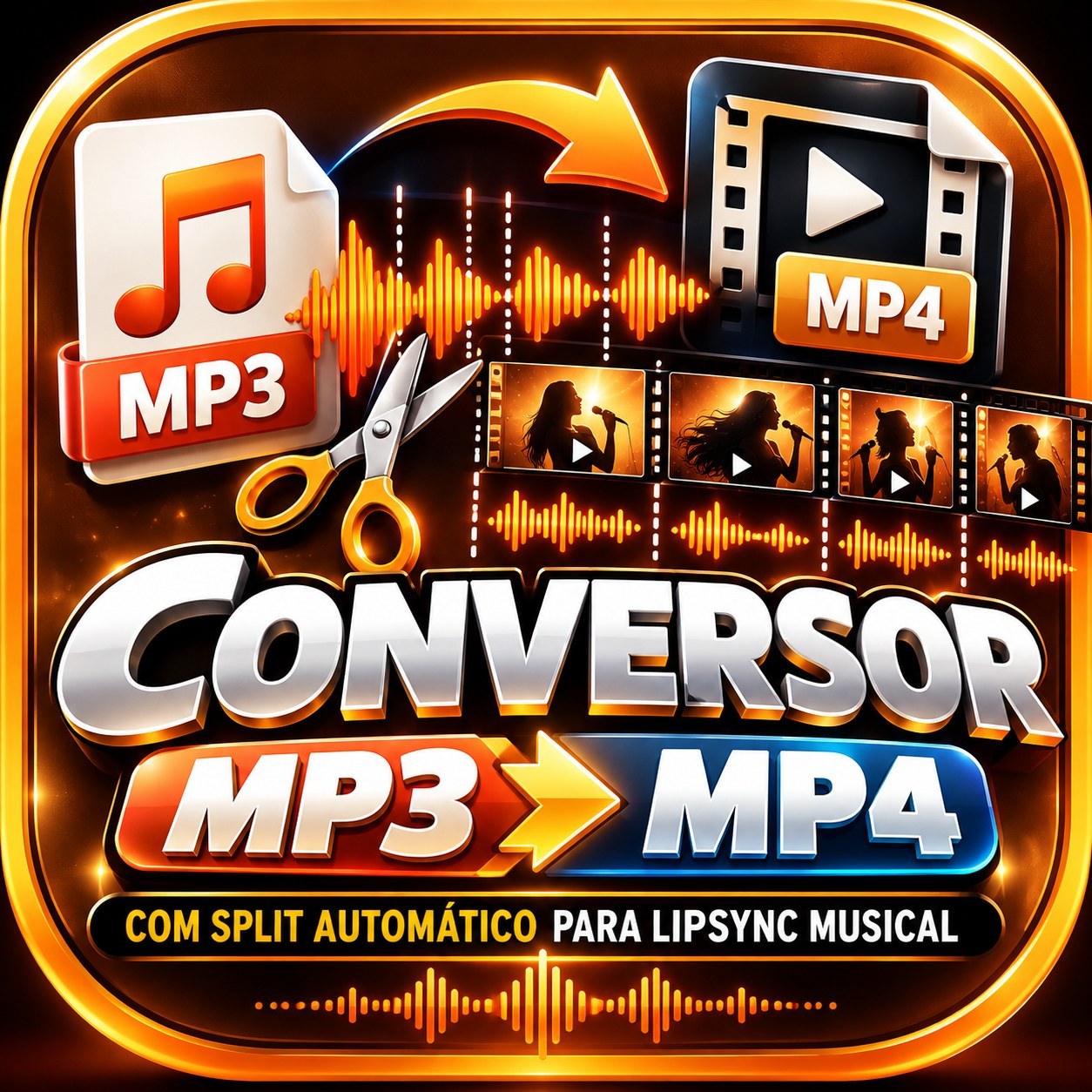 Mp3 to Mp4 Vocal Converter and Splitter